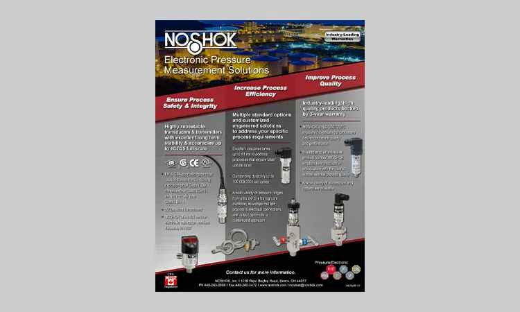 Noshok Electronic Pressure Measurement Solutions